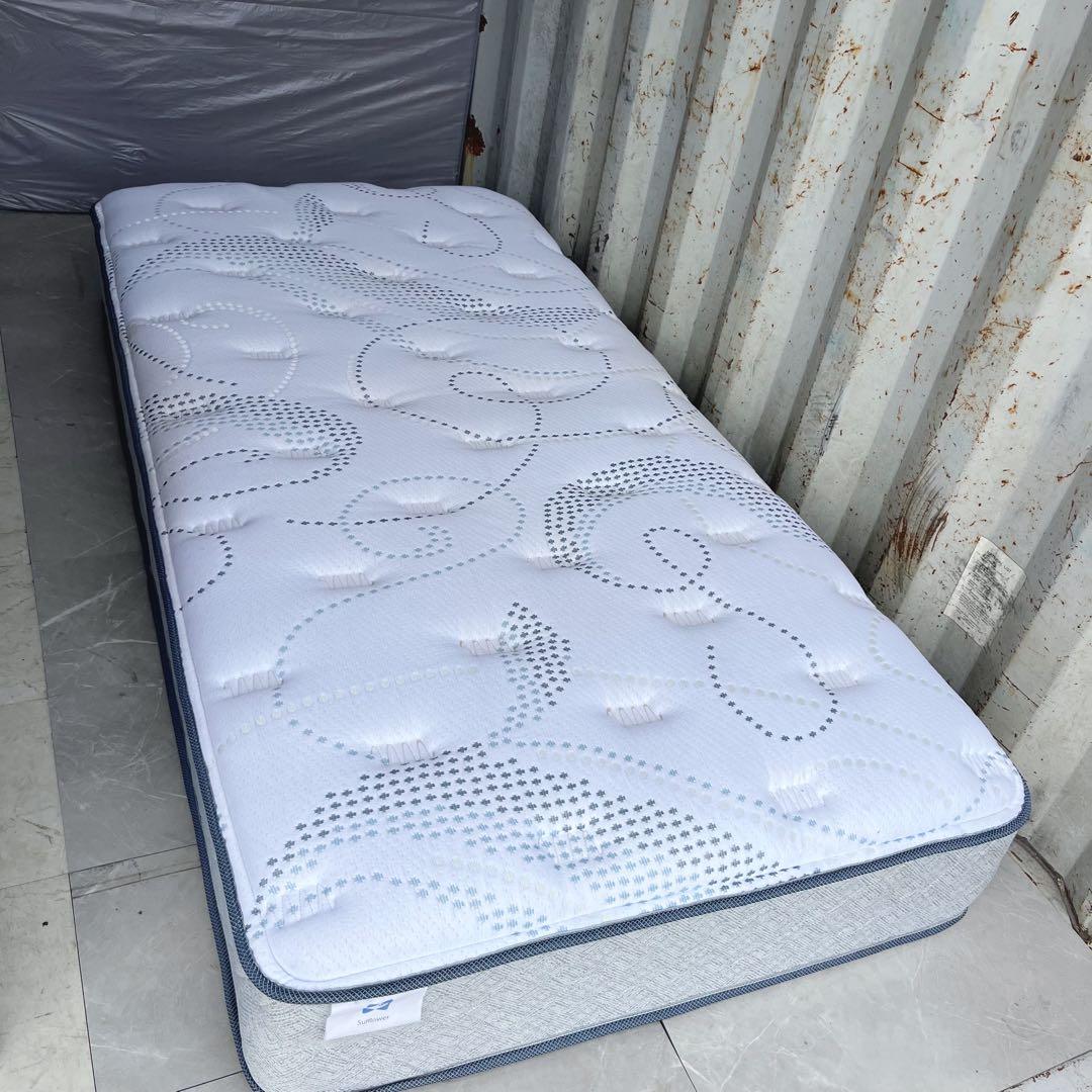 取付無料！シーリー サフフラワー 高級 快眠 ポケットコイルシングル