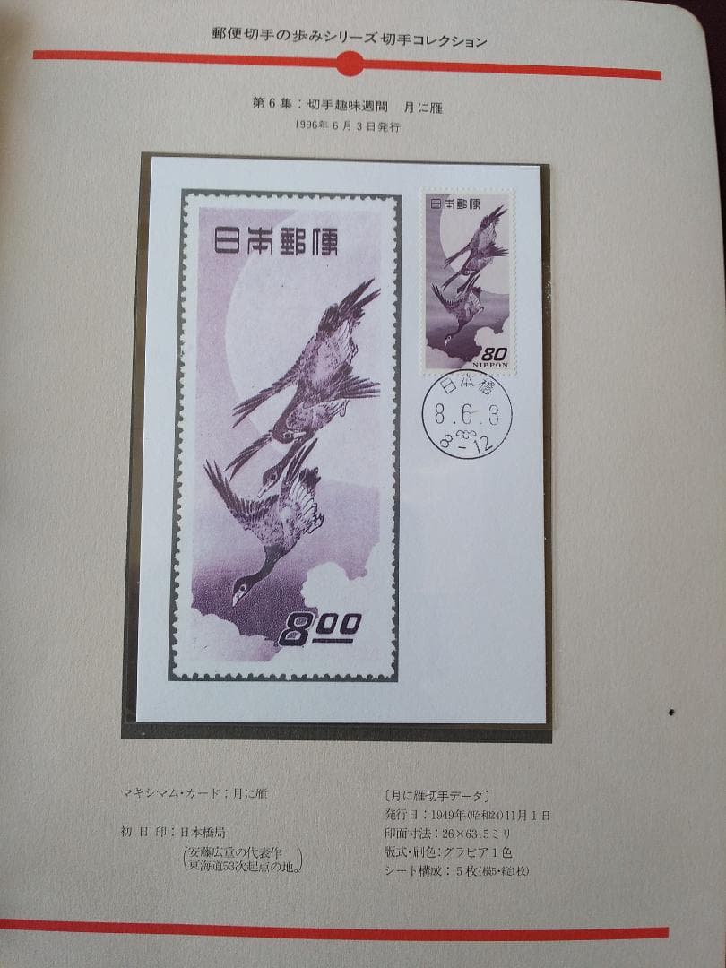 初日カバー マキシマムカード 郵便切手の歩みシリーズ切手コレクション