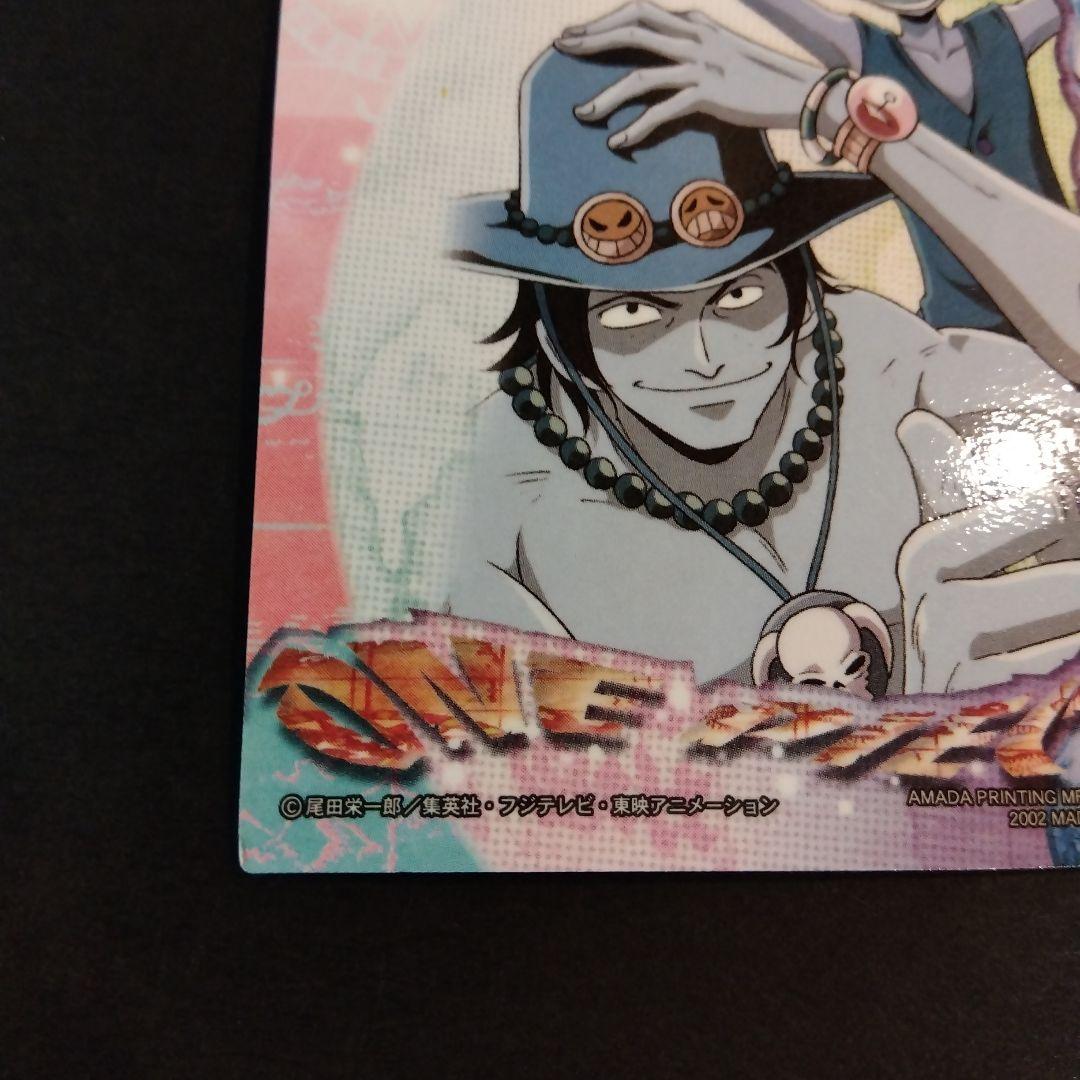 ONEPIECE アマダ エッチングカード ルフィ エース 初期 レア 当時