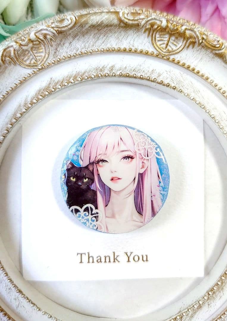 レジン 猫 ヘアゴム ブローチ ポニーフック No.1238 - ヘアゴム正規 品