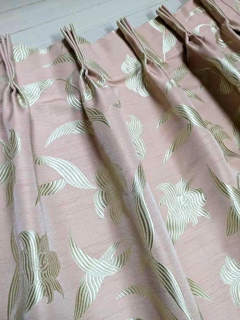 【値下げしました】川島織物 カーテン 2枚セット 98㎝×169㎝ ピンク SH2962 - カーテン｜Sumiko Honda｜川島織物セルコン