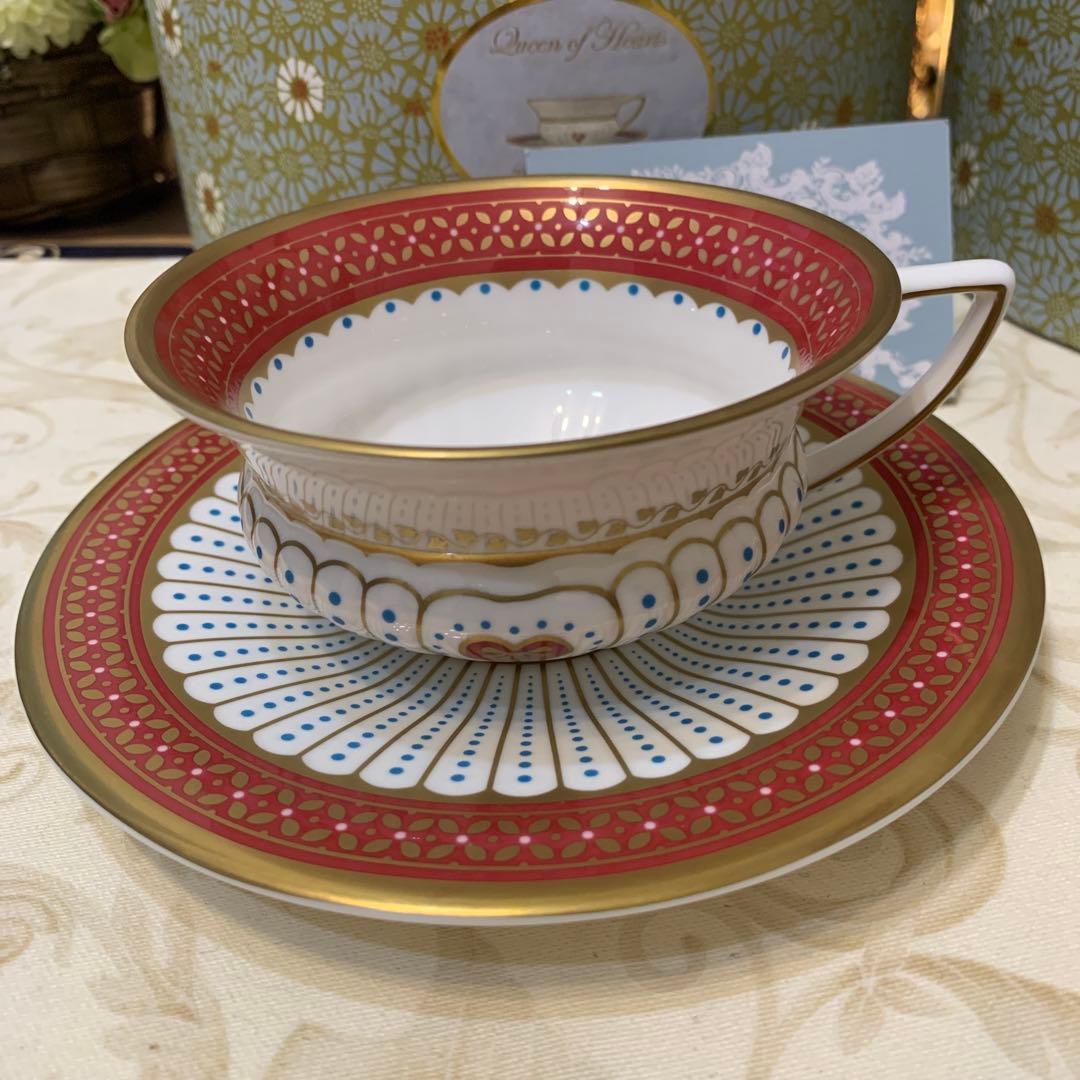未使用 ウェッジウッド ハーレクイン クイーンオブハート ティーカップ