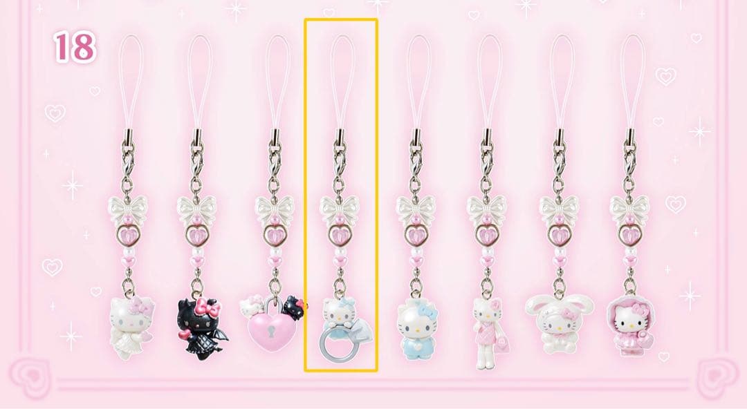 ハローキティ シークレットストラップ 天使小悪魔 - メルカリ