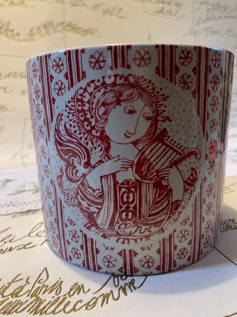 ビヨンヴィンブラッド　レアなニモール窯ビンテージの12月の赤フラワーポットです！ 000000050482-04.jpg?size=l&w=