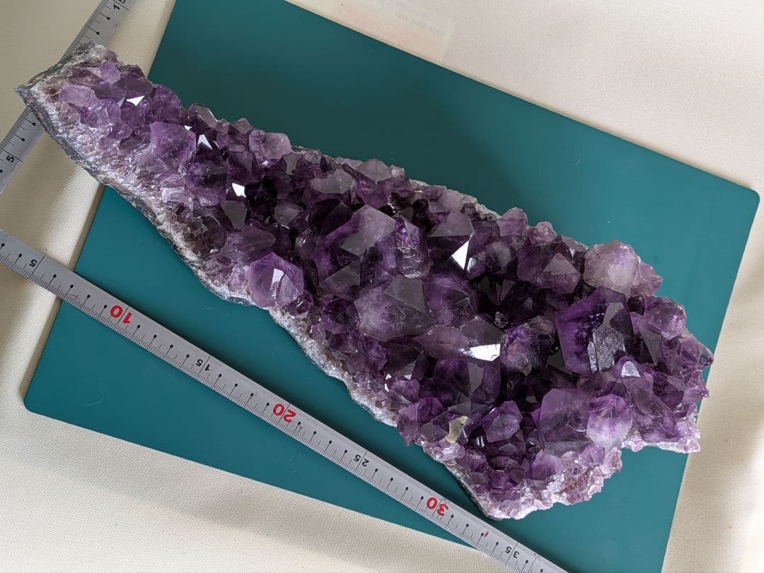 アメシストクラスター 4340g ブラジル産 紫水晶 アメジスト 特大 クラスター (約3.54kg) 原石 ブラジル リオグランデド