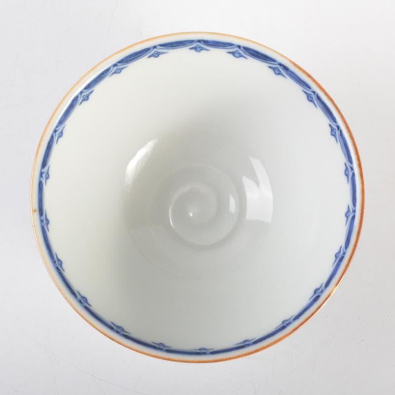 瀬戸焼 河本礫亭作 染付 寿老文茶碗 共箱 V 6680 - メルカリ