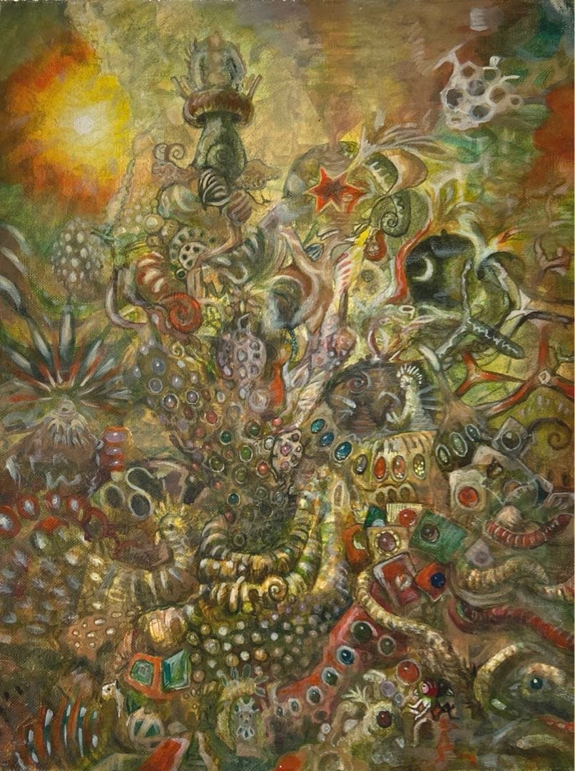 朝方の景色　アクリル画　原画 hq720.jpg?sqp=-