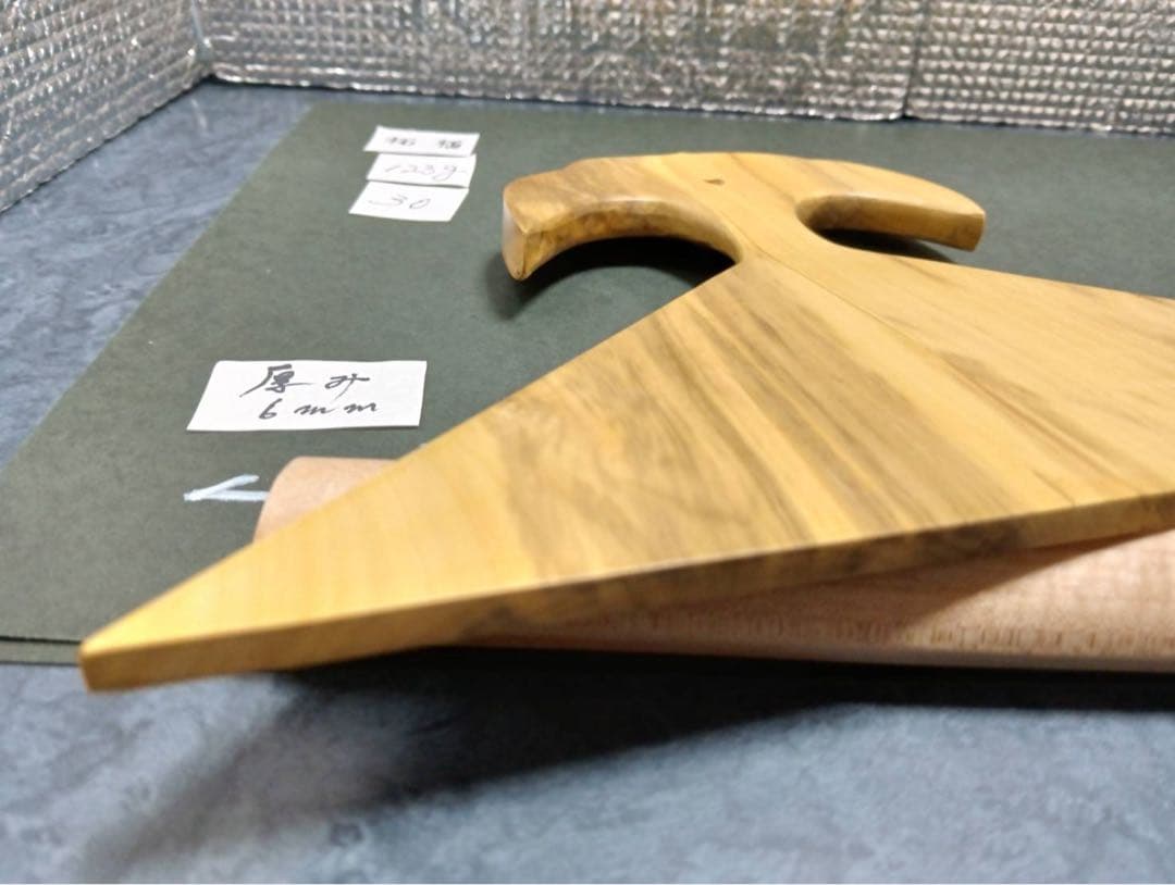 ㉚薩摩琵琶用 撥・黄楊（26.7cm）