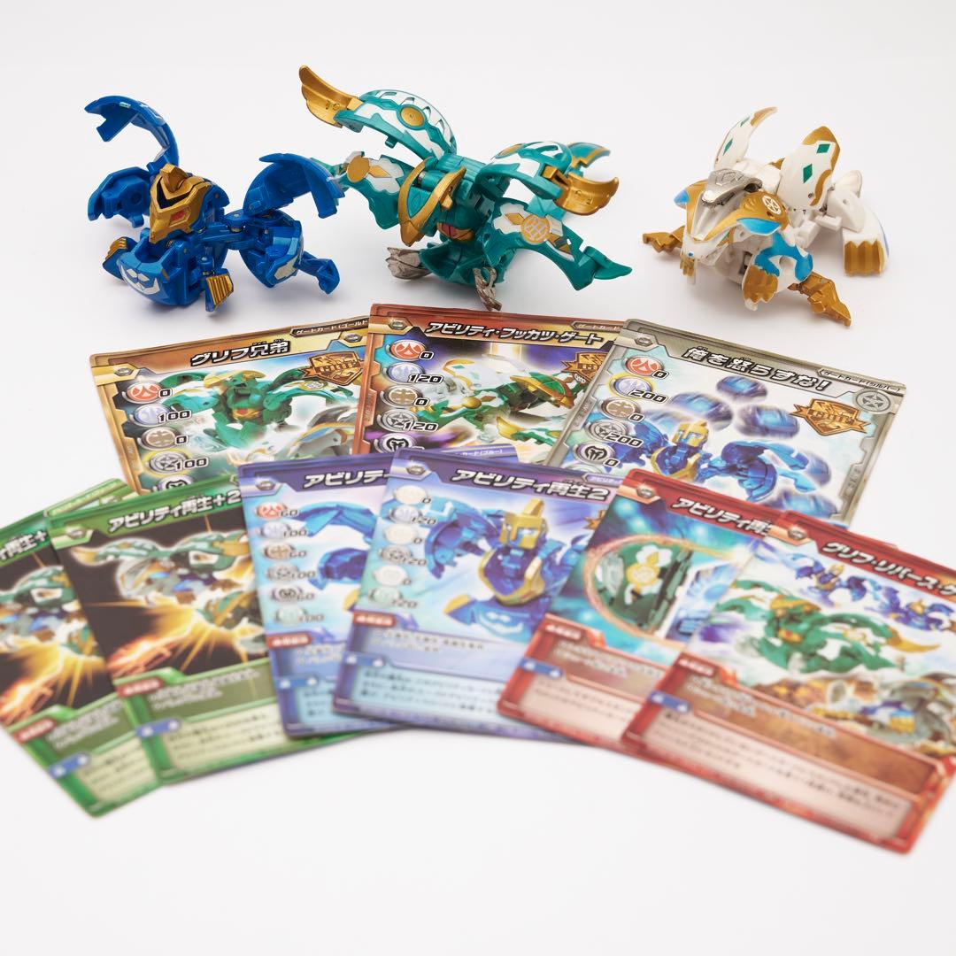 爆TECH爆丸　グリフデッキ　将ファルコ&皇レオネス&軍イカラス 将ファルコ LASHOW FALCO 風属性 爆テクシリーズ グリフデッキ : 爆丸