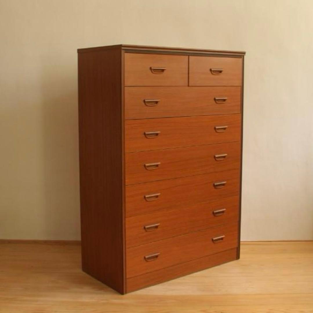 洋服タンス　チェスト　木製　ナチュラル　昭和レトロ　古道具　古家具　家具 pm-307_m.jpg