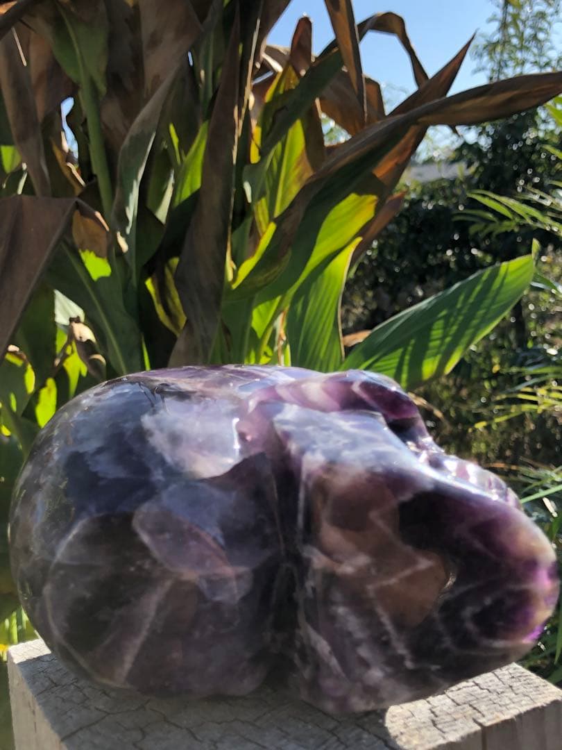 ❤️ レア　1.37kg ドクロ　髑髏 夢幻紫水晶　アメジスト　天然石