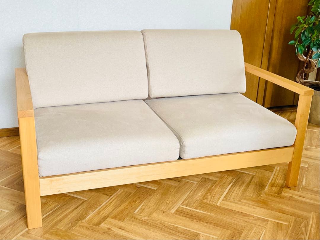 二人掛け 木製フレームソファ「kurera(クレラ)」 楽天市場】木製フレームソファ「kurera(クレラ)」 洗える カバーリング