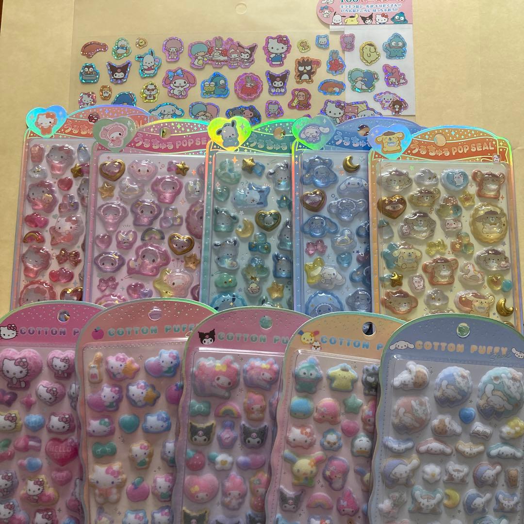 うるちゅるPOPSEAL☆COTTONPUFFY SEAL ☆100ピースシール 楽天市場】うるちゅるPOP SEAL サンリオキャラクターズ ステッカー