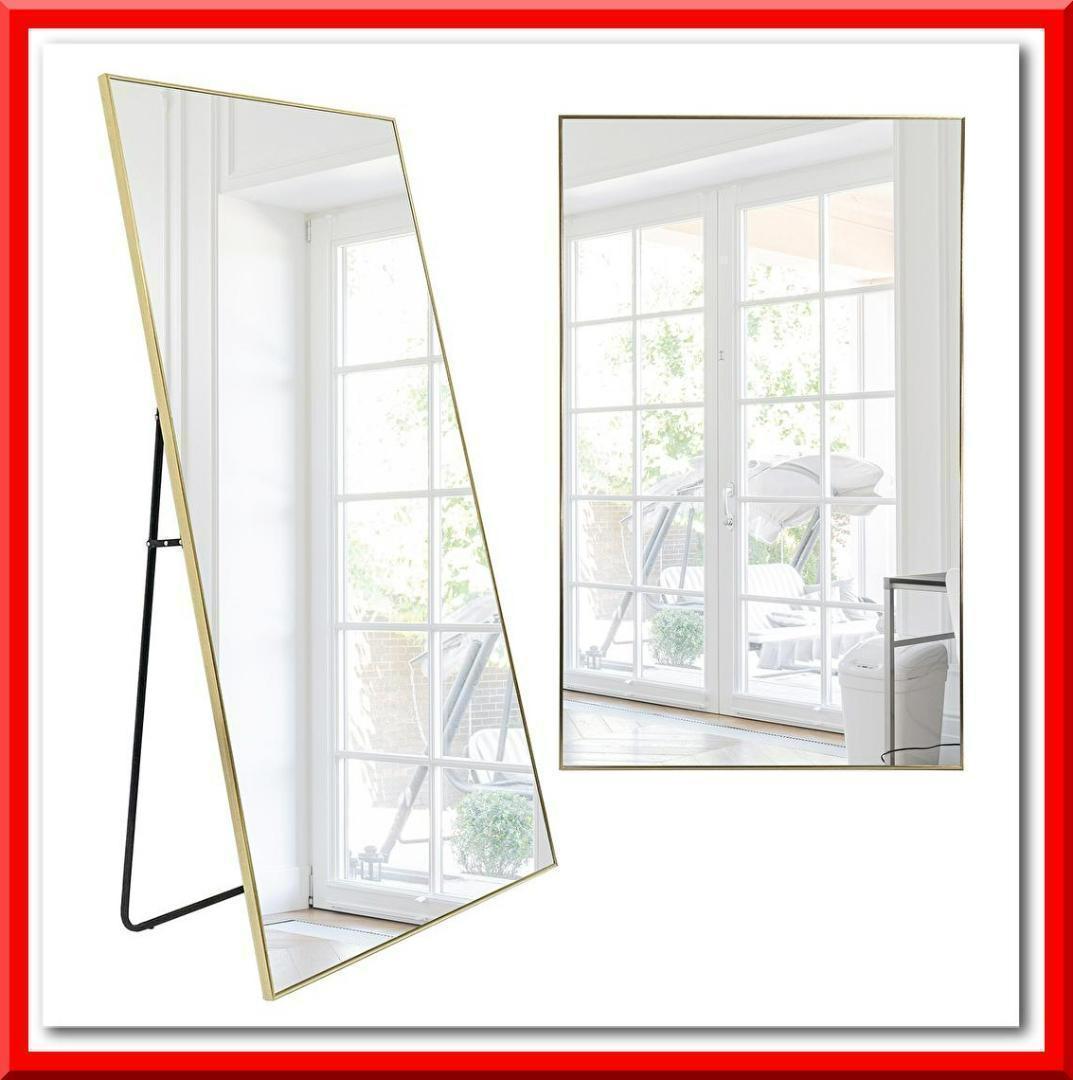 全身鏡 大型（160cmx80cm）鏡 スタンドミラー 姿見鏡 壁掛（ゴールド） 楽天市場】【5年保証】【完成品】【5年保証】全身鏡 姿見 160cm