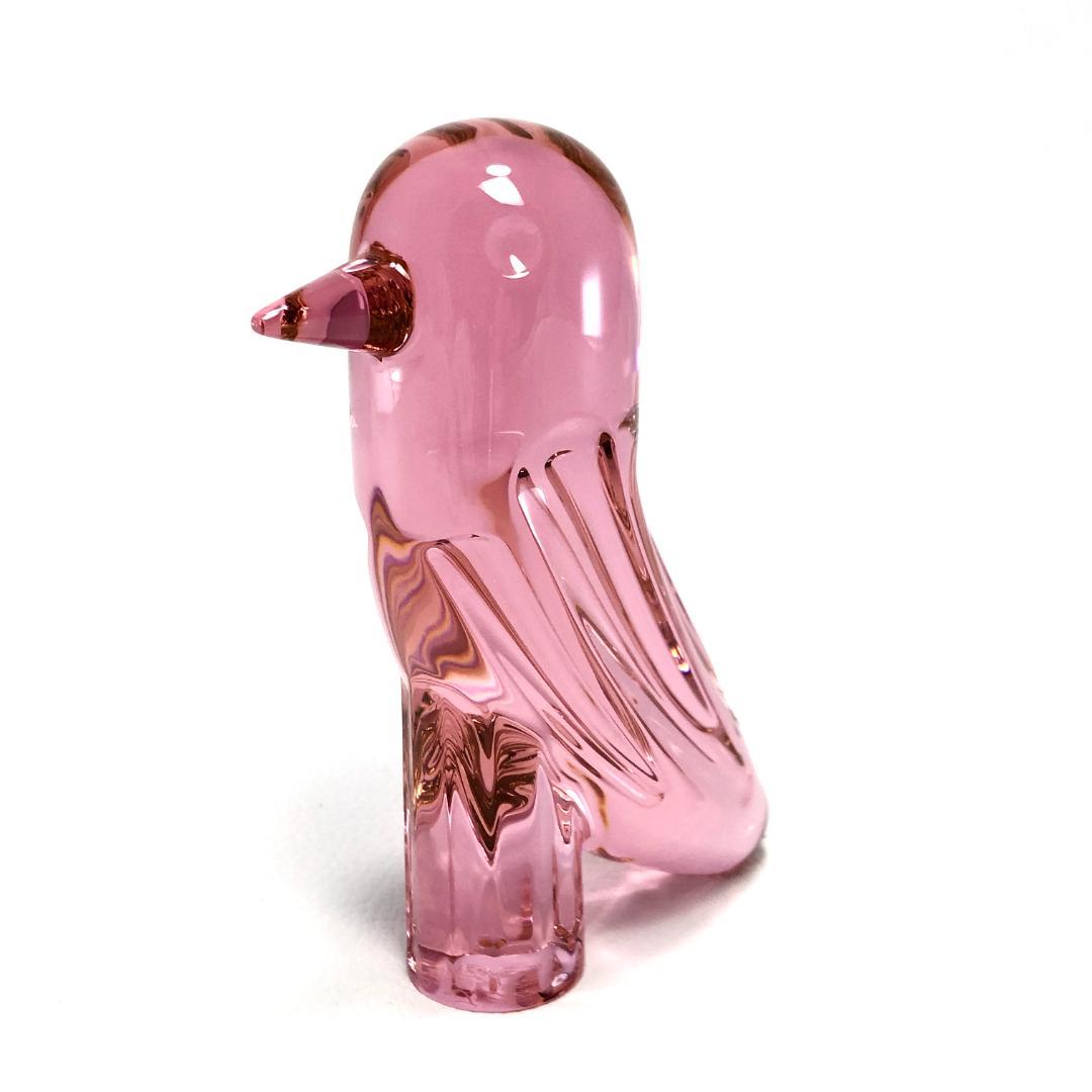 【美品】バカラ／ファウナクリストポリス バード ピンク／BC261 美品】バカラ／ファウナクリストポリス バード ピンク／BC261 - メルカリ