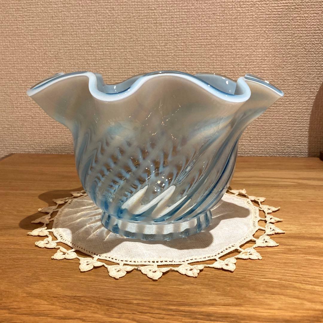 専用）フェントン 大きなランプシェード アンティーク スタンドセット