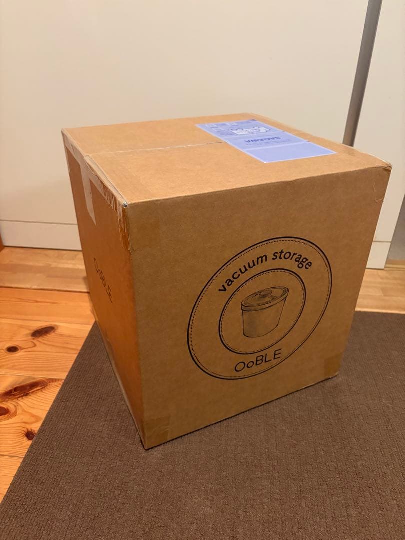 OoBLE 真空保存容器 13L ホワイト OoBLE rice stocker