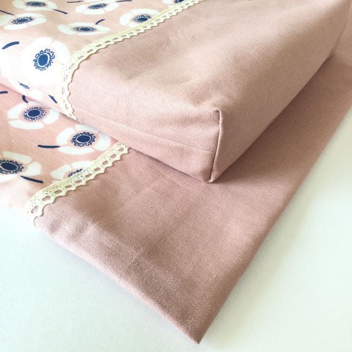 ♡北欧系アネモネフラワー☆通園通学6点セット♡ ～内側11号帆布