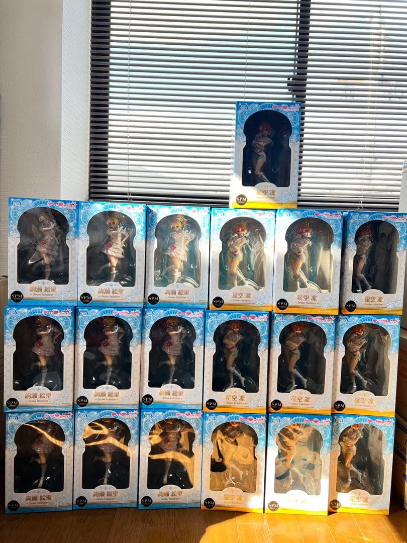 19個★ラブライブ！ 星空凛 絢瀬絵里  halation フィギュア 19個ラブライブ！ 星空凛 絢瀬絵里 Snow halation フィギュア シャープ