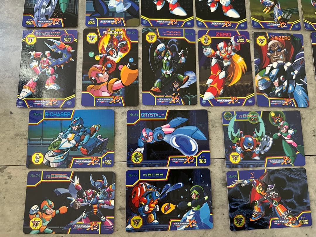 ロックマンX2 カードダス 34枚セット レトロ 1994 1995 当時物 - メルカリ