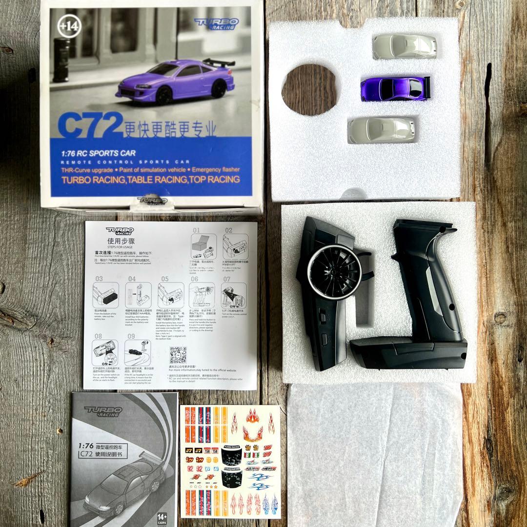 TURBORACING C72 美品　1:76 Turbo Racing 1:76 Scale RC Sports Car C72/C73 – Tiny Whoop