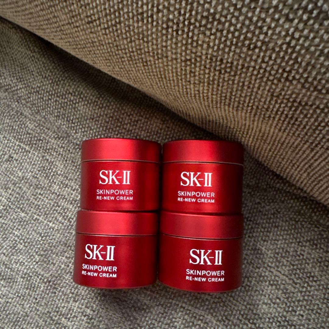 SK-II スキンパワーリニュークリーム15g×４個 スキンパワー リニュー クリーム / スキンパワー リニュー エアリー