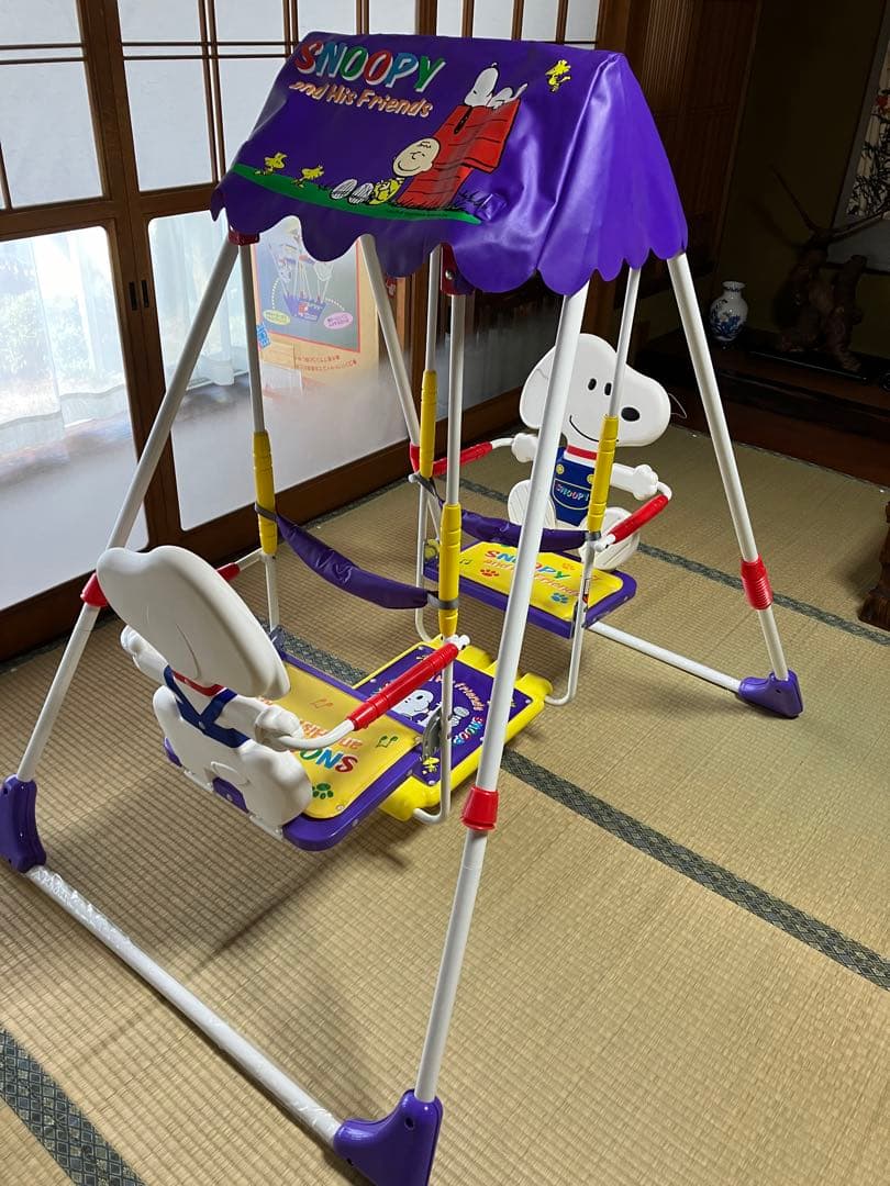 室内 ブランコ 2人乗り 二人乗り 対面 スヌーピー 室内遊具 - メルカリ