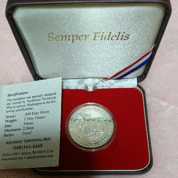 軍隊999シルバーメダル 硫黄島 米海軍 海兵隊 記念レア アメリカ海兵隊 第二次世界大戦 硫黄島の戦い ヴィンテージリング