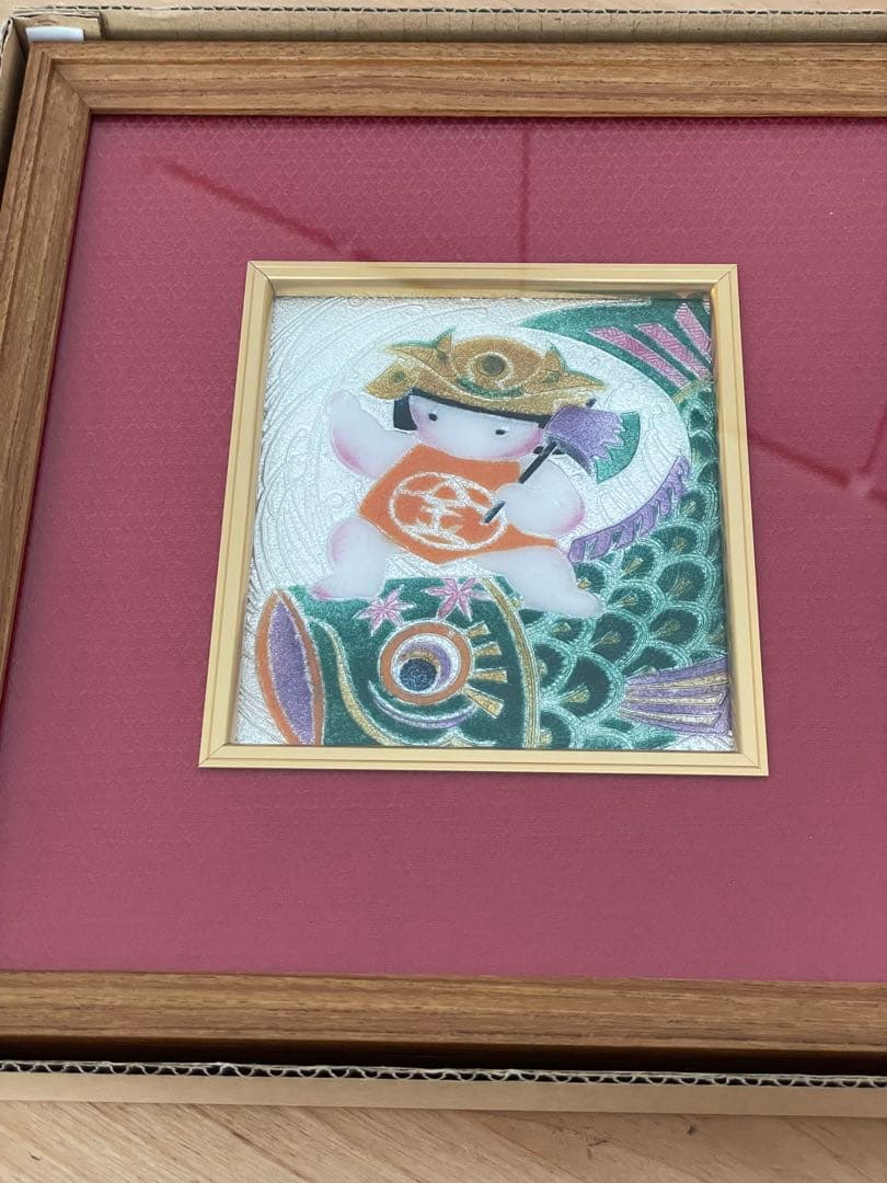 【七宝焼】鯉のぼり　端午の節句　額 B号 鯉と金太郎 七宝焼き 端午の節句 額 B号 鯉と金太郎 | 桃の節句・端午の節句