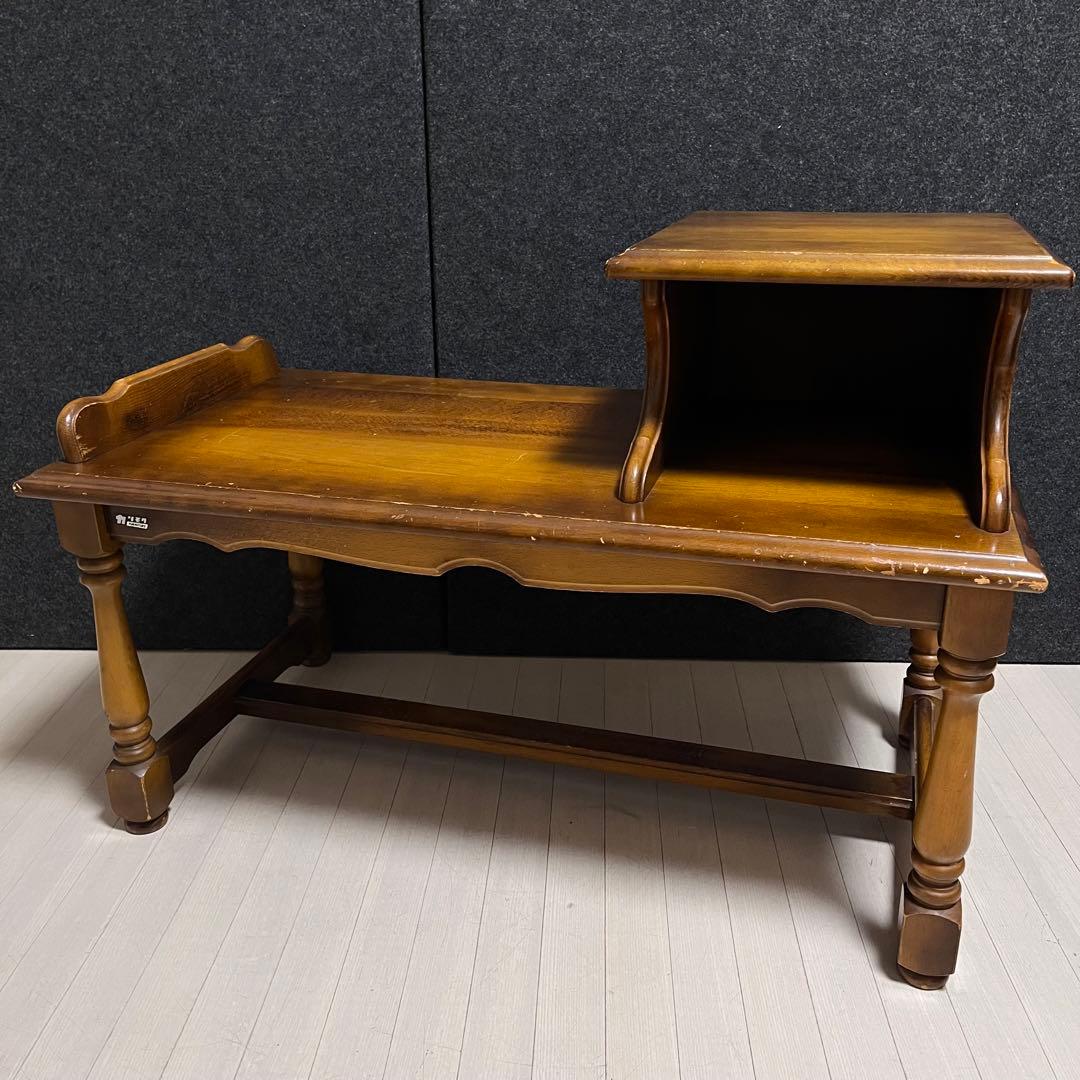 カリモク オールドカリモク コロニアル テレフォンベンチ 電話台