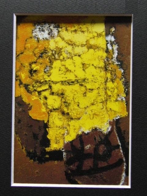 三岸 節子、花 ヴェロンにて 4、希少な画集より、新品高級額装付