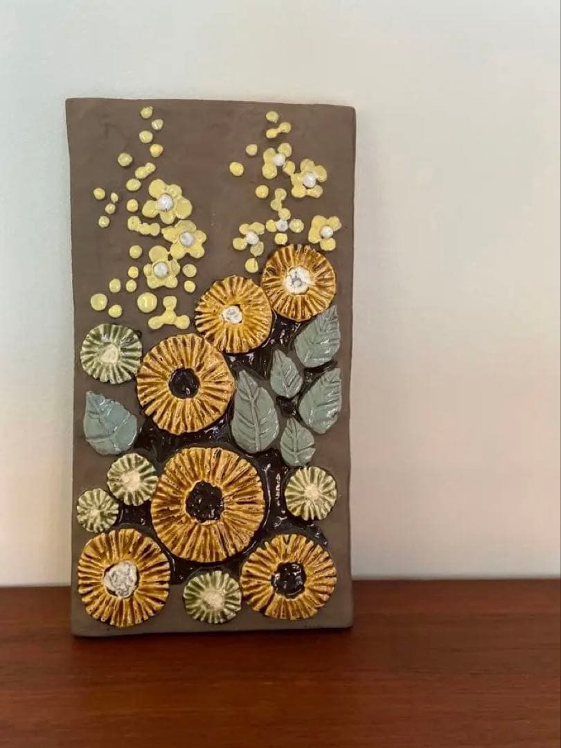 Jie Gantofta/ジィガントフタ　アンティークの陶板 Jie Gantofta（ジィガントフタ）／スウェーデン製ヴィンテージ／白い