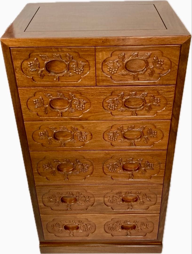 【美品】無垢材 タンス 箪笥 木製6段 引き出し 収納 楽天市場】タンス チェスト 6段 木製 完成品 幅75 たんす チェスト