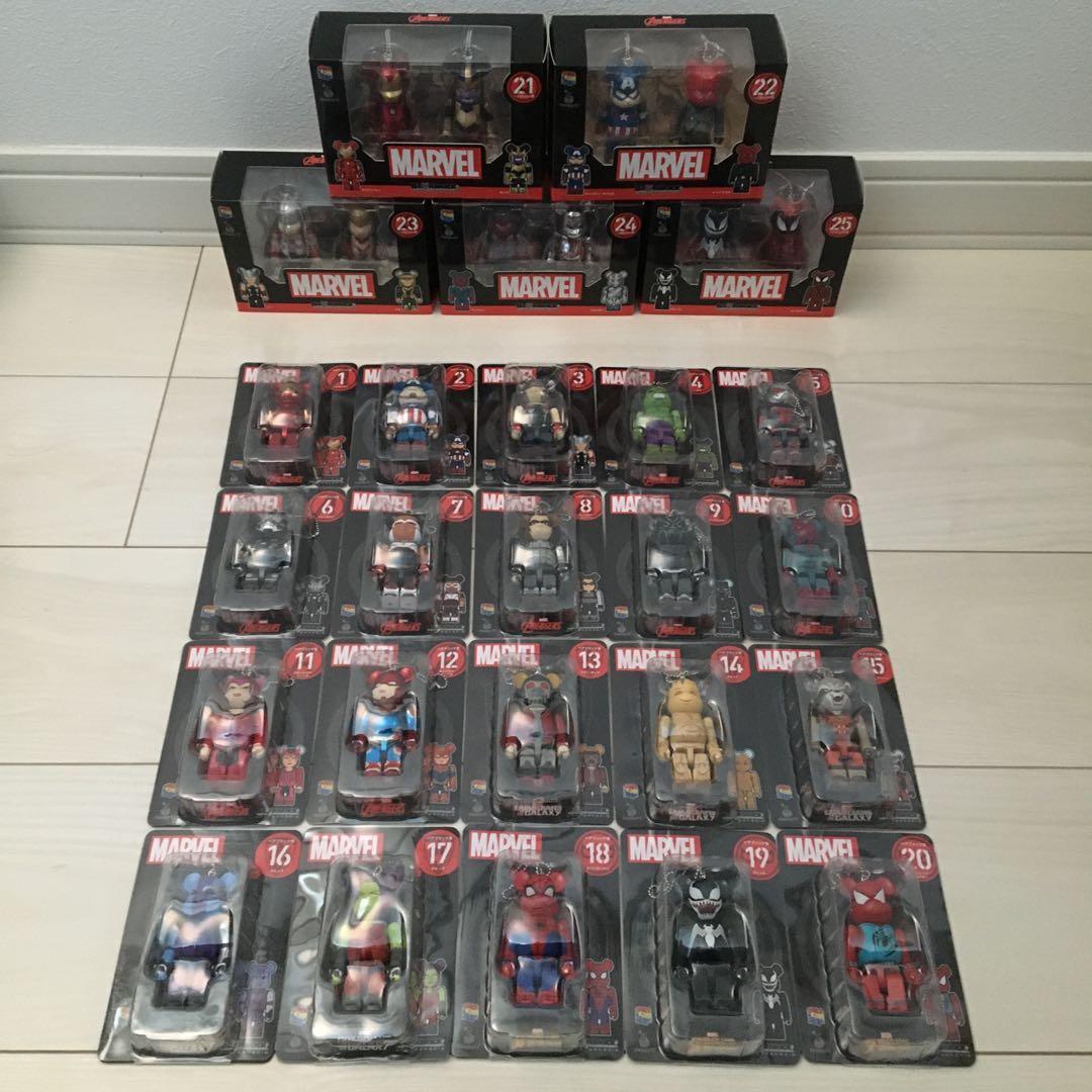 ベアブリック 新品　アイアンマン　コンプリートセット　1〜25 IRONMAN 総勢30キャラクターが集結！『IRON MAN（アイアンマン）』の歴代