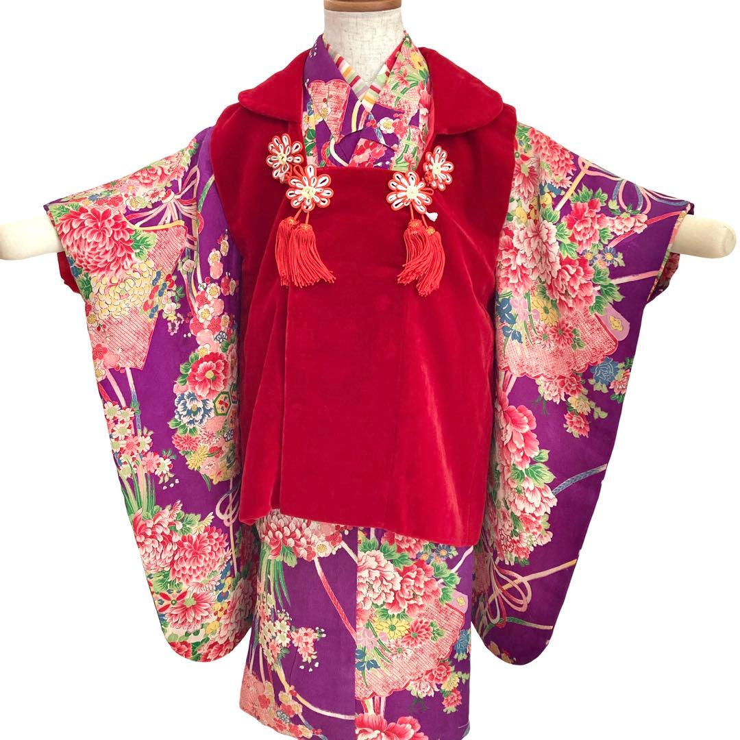 アンティーク3歳 女の子 子供着物 七五三 アンティーク着物 NO - メルカリ