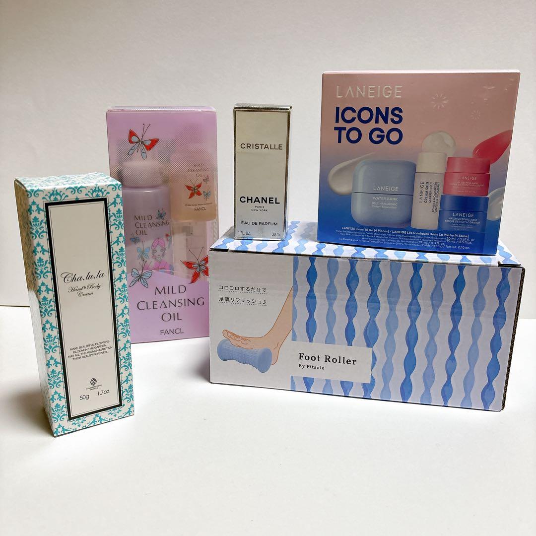 ゲリラセール中！！【未使用新品！】美容5点セット　フットローラー　ハンドクリーム 楽天市場】美顔器/美顔ローラー/美容液セット ギフト 女性 【ミライエ