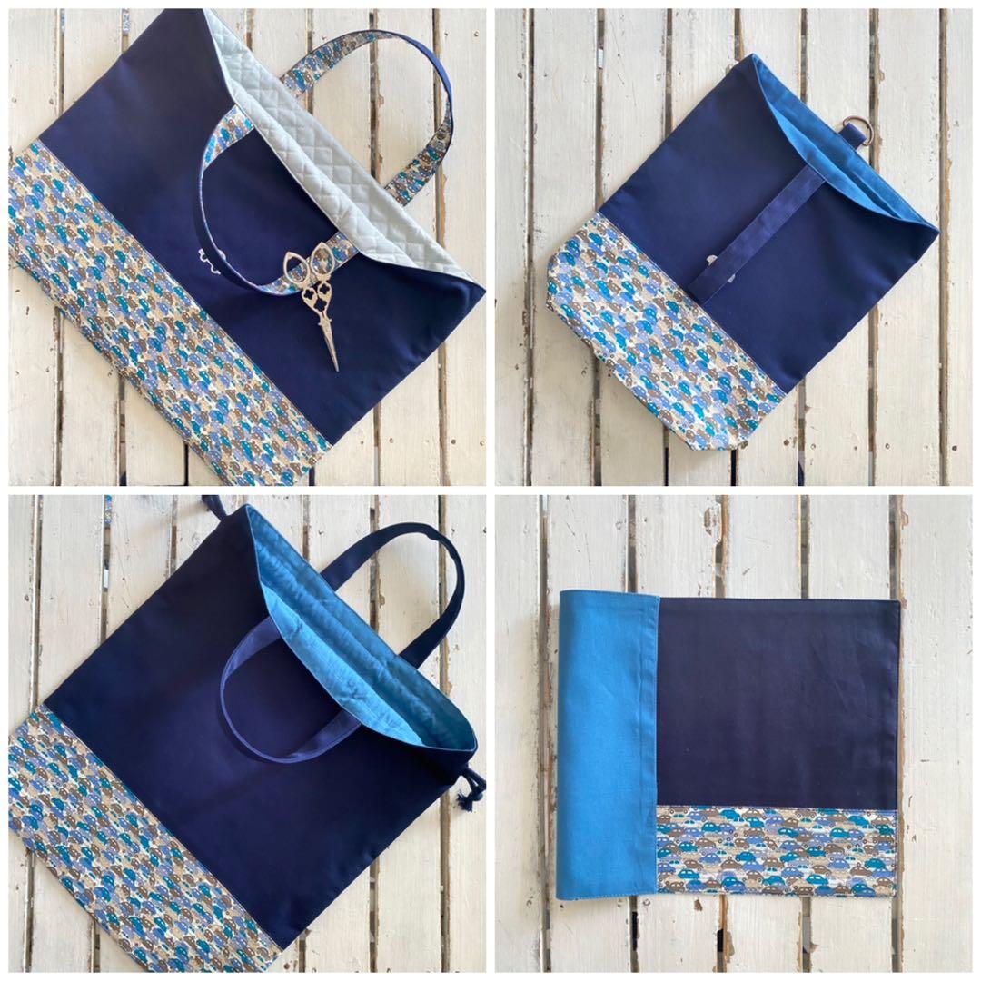 SUZU⋈*様☆男の子用リバティカーズ×ワッペンレッスンバッグ他オーダー