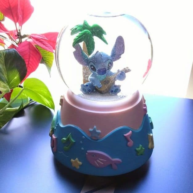 スティッチ スノードーム オルゴール - メルカリ