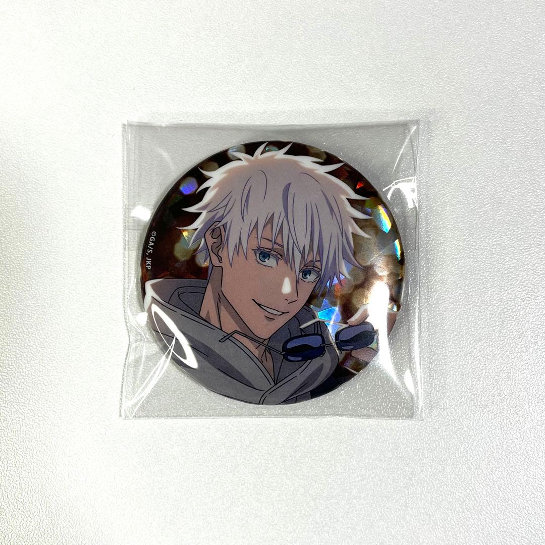 呪術廻戦 マルキューブ 五条悟 ホロ缶バッジ - メルカリ