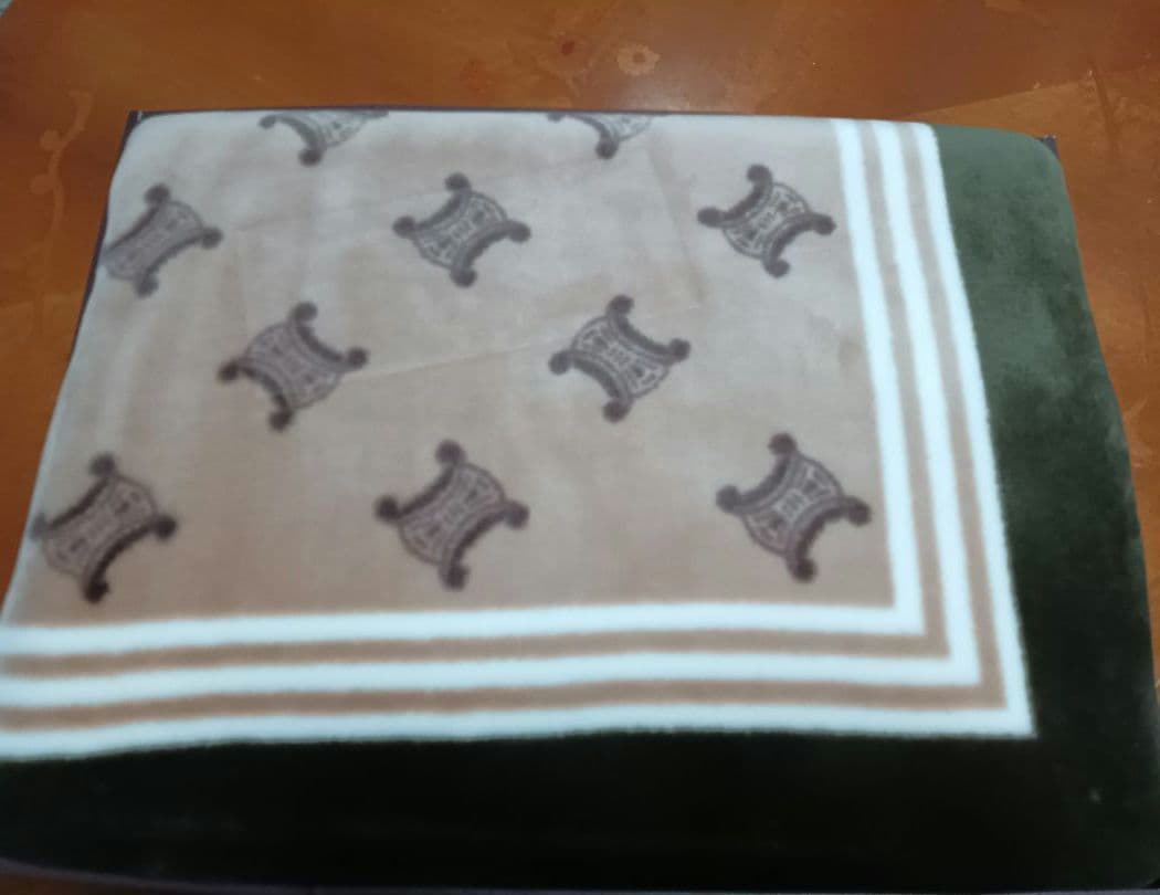 ◎新品 CELINE セリーヌ アクリルニューマイヤー毛布 マカダムボーダー