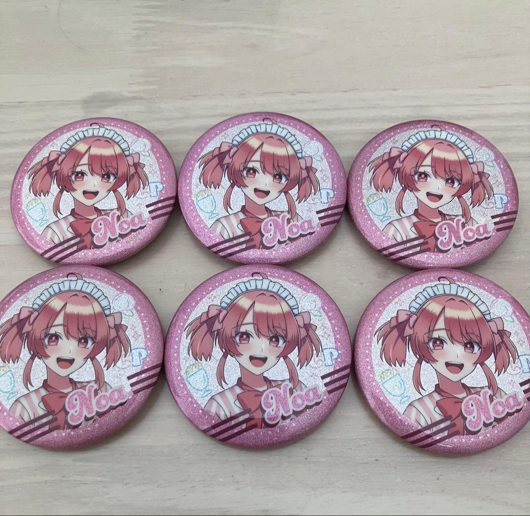 カラフルピーチ　のあさん　ダイナー缶バッジ6個セット カラフルピーチ のあさん ダイナー缶バッジ6個セット