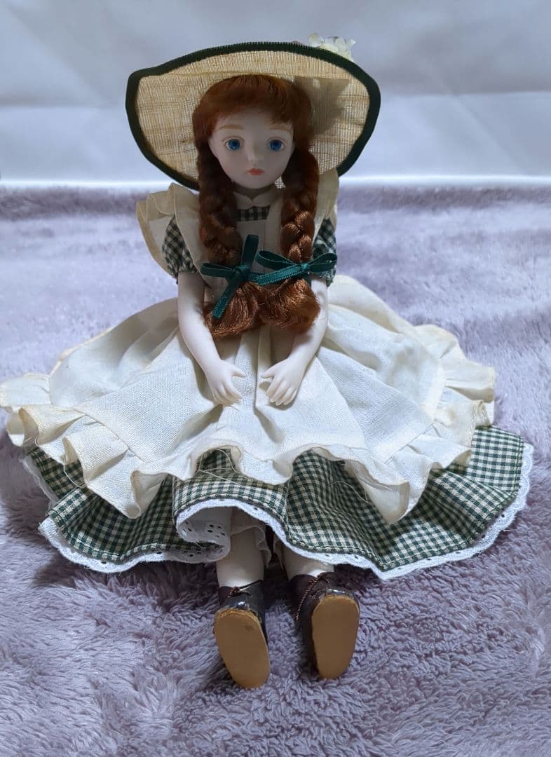 若月まり子さんビスクドール　　　　　　　赤毛のアン 楽天市場】若月まり子 ビスクドール「赤毛のアン」（ドールスタンド付