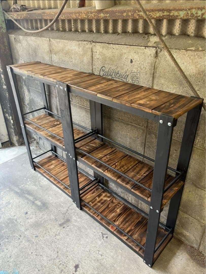 ウイスキーラック　上段バー無しタイプ　特大ウィスキーラック　飾り棚 0209 バーシェルフ（ウイスキーラック2段28本収納）W653 D215 H870 棚