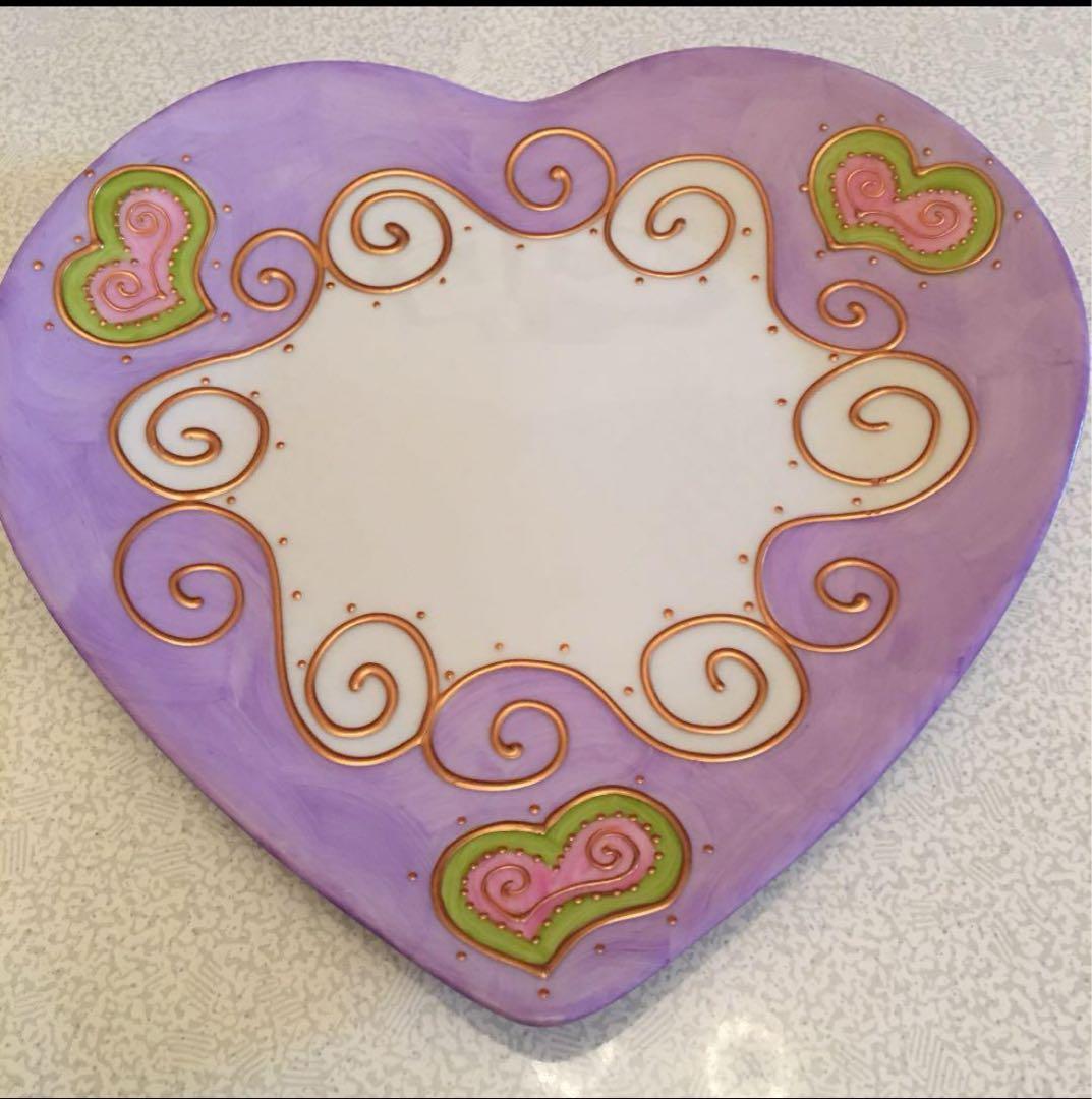 ソワジック　ハート　手描き　皿 Yahoo!オークション -「ソワジック」の落札相場・落札価格