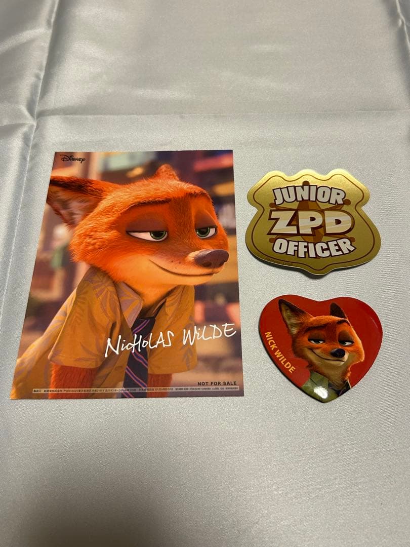 ニック・ワイルド ハート型ピンバッジ　キディランド ニック・ワイルド ハート型ピンバッジ キディランド - メルカリ