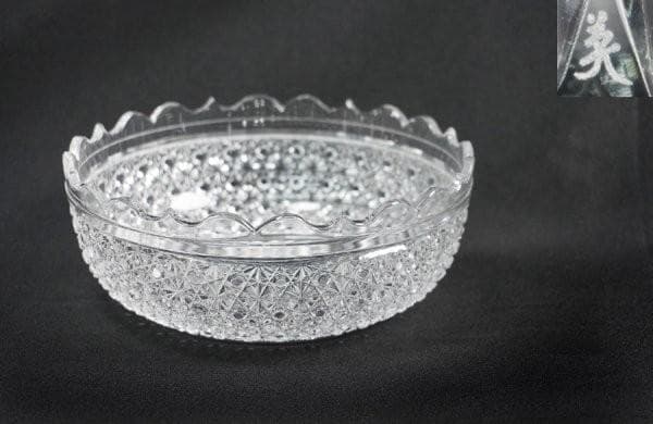 小林英夫 江戸切子 菊籠目紋 輪花鉢 鉢 小林英夫 江戸切子 菊籠目紋 輪花鉢 鉢 - メルカリ