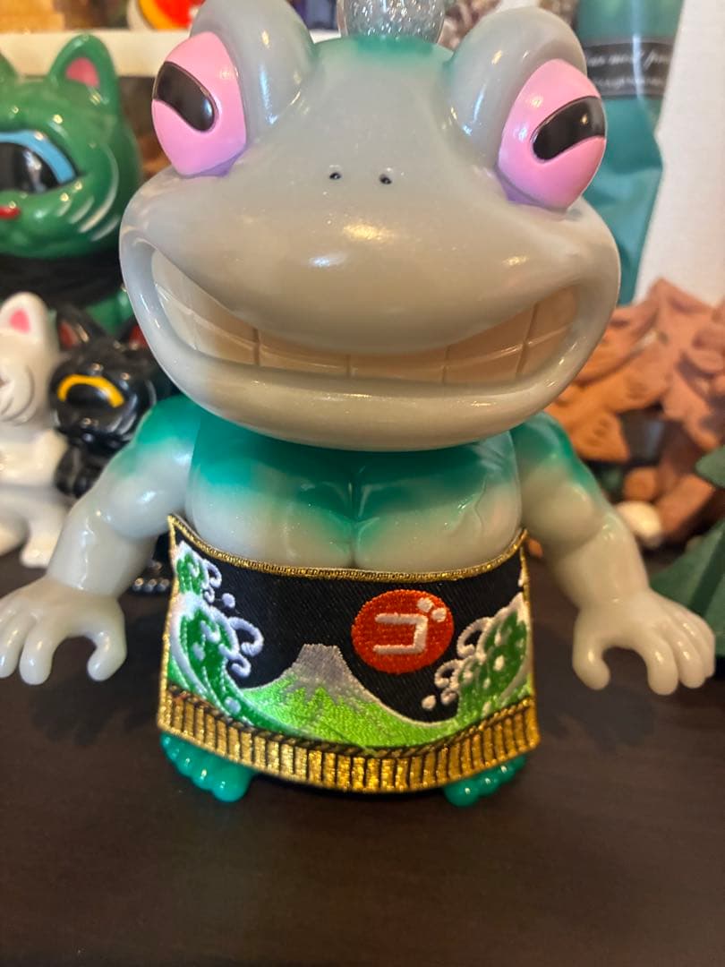 ゴッコ堂　ソフビ　大ガマの海 ゴッコ堂 × リアルヘッド × 9works / 大ガマの海 （& ウンコツ） - smogbom