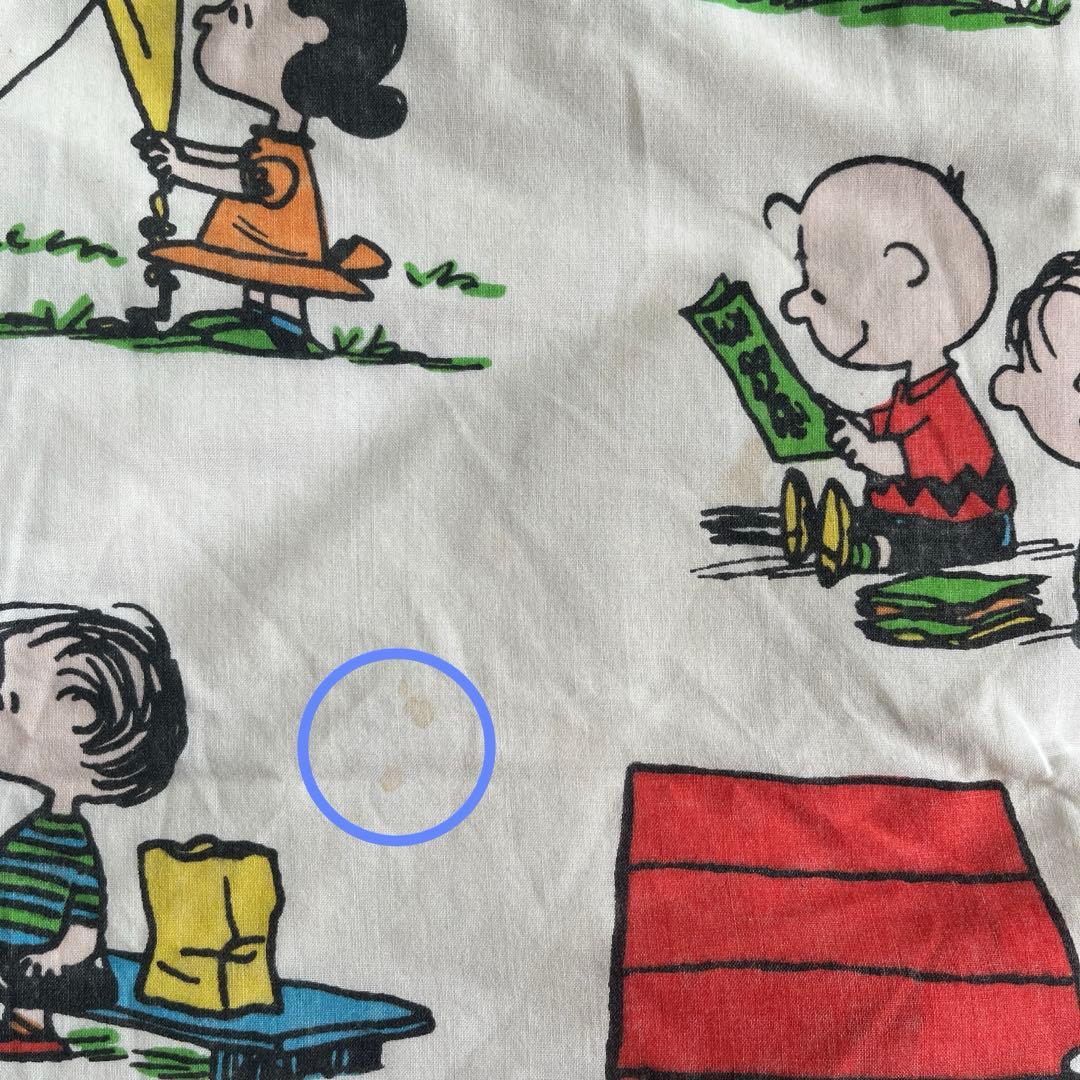 USA製70'sヴィンテージpeanuts snoopyシーツ フライングエース - メルカリ
