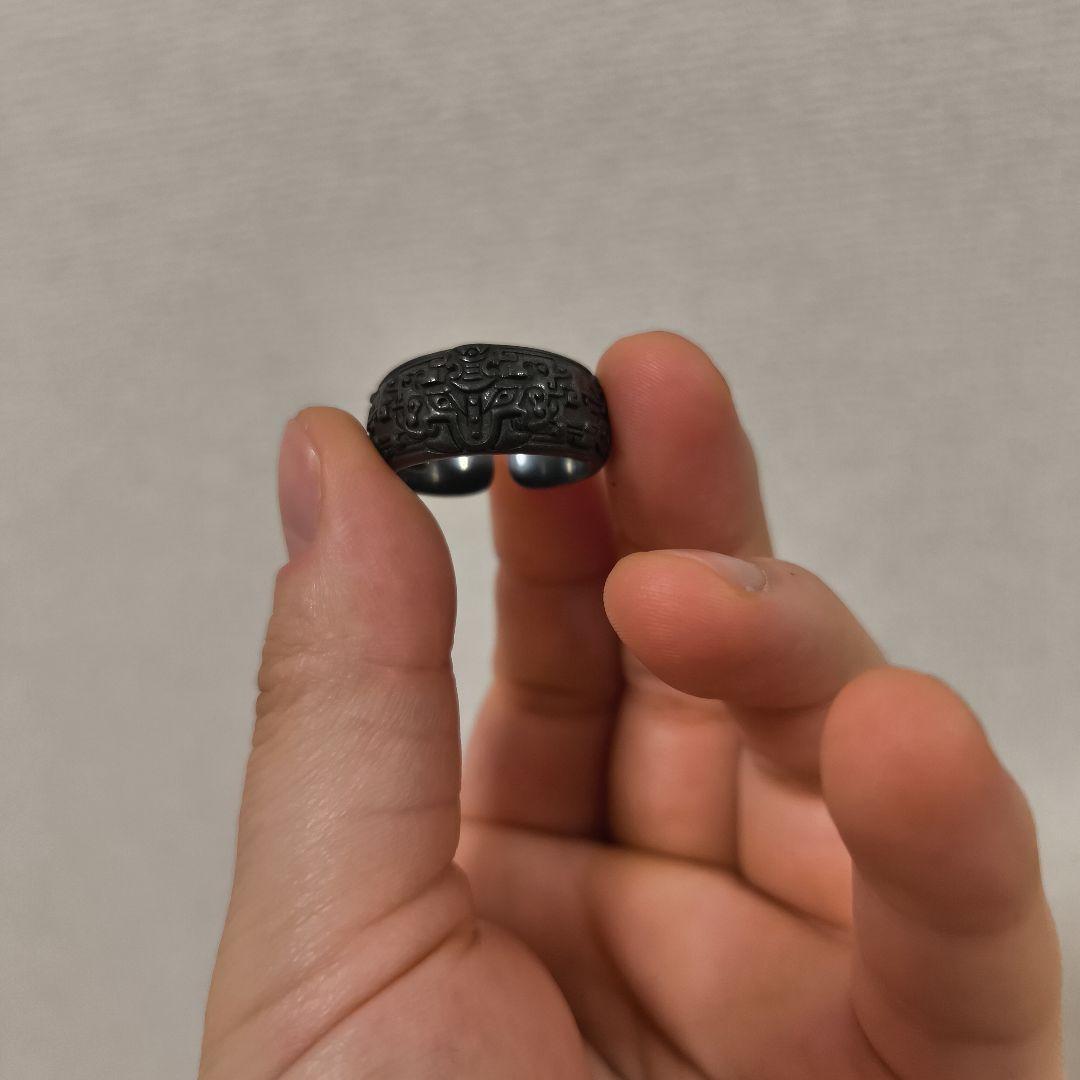 スターリングシルバー　アクセサリー　饕餮　指輪　リング　蒙古文字 スターリングシルバー アクセサリー 饕餮 指輪 リング 蒙古文字 - メルカリ