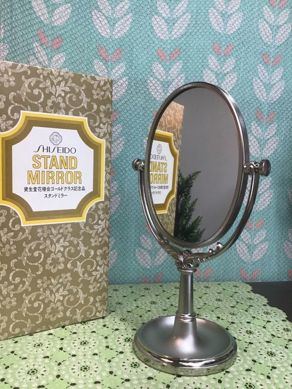 SHISEIDO 資生堂花椿会ノベルティスタンドミラー 卓上鏡
